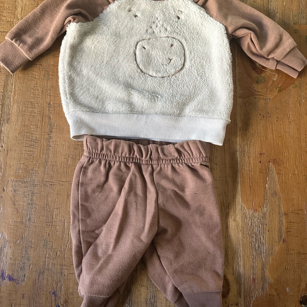Carter's Boys Moose Sweater Set Size 3 Months